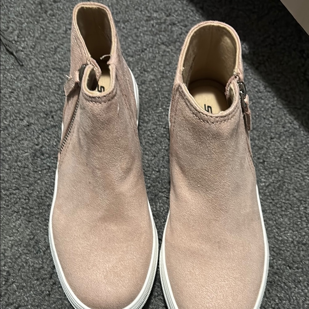 Tan Suede Ankle Boots